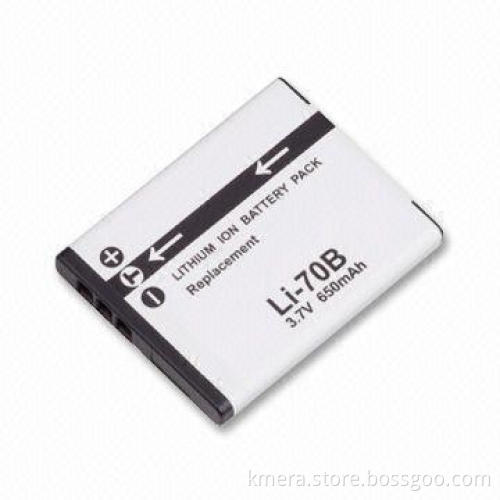 Digital Camera Battery with 650mAh Capacity and 3.7V Voltage